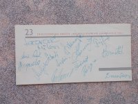 München 1972.Zlatna rukometna reprezentacija Jugoslavije-autogrami...R