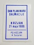 MALA NALJEPNICA, DAN PLANINARA DALMACIJE 1989.