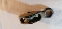 Mali prastari bucel koloturnik kovano željezo cca 130 god. staro