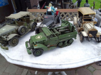 metalna maketa vojnog jeepa i druge--zamjene za starine