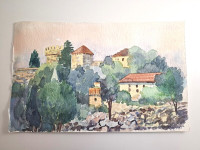 Milivoj Svoboda - Akvarel TRSAT Rijeka