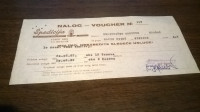 NALOG VOUCHER ŠPEDICIJA KIKINDA 1982.