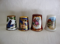 Naprstnjak porculanski i mesingani sa emajlom iz 1970.