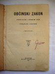 OBĆINSKI ZAKON PRAVILNIK I IZBORNI RED - ZADAR 1902.