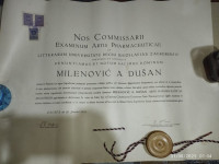 ORIGINAL DIPLOMA UNIVERZITETA KRALJEVINE YU U ZAGREBU iz 1934. godine