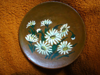 Oslikani tanjur - Cvijeće - Potpisano