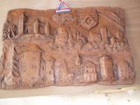 pečena glina-motiv dvoraca Karlovačke županije
