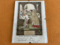 Prva pričest 1909 - Stara sveta slika