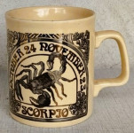 šalica sa znakom zodijaka - škorpion