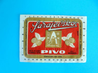 SARAJEVSKO PIVO - Pivara Sarajevo * stara pivska etiketa pivo BAI 1966