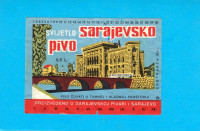 SARAJEVSKO PIVO Sarajevska Pivovara stara pivska etiketa pivo Sarajevo
