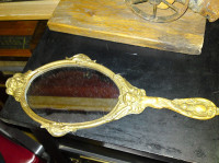 SECESIJSKO RUČNO ZRCALO - OD MESINGA -AKCIJA!!