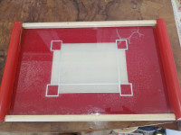 servis tacna drvo staklo