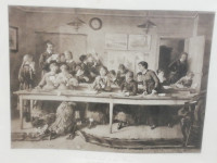 ŠKOLARKE - STARA URAMLJENA LITOGRAFIJA