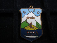 SLOVENIJA - BLED - Emajlirana medalja iz 50-ih ili 60-ih.