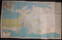 Split - karta grada iz 1968. / Katalozi - Dioklecijanova palača '65/66