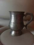 Srebrena rezbarena vintage čaša vaza ručni rad pravo srebro