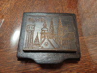 Stara drvena kutija sa motivom Zagreba!