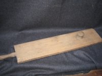 Stara drvena pegla za rublje (etno)