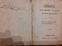 stara knjiga "Pjesmarica"-1864.