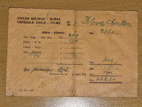 Stara koverta 1948. Ospedale civile Fiume Rijeka Civilna bolnica