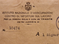 Stara koverta Venezia Giulia e Zara in Trieste Mattuglie Matulji