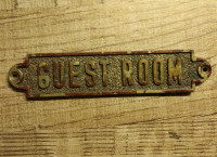 Stara mesing oznaka / pločica za vrata