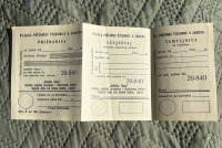 Stara poštanska uplatnica iz Filijale Poštanske štedionice u Zagrebu