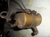stara rudarska mesingana lampa--zamjene za starine