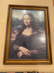 STARA SLIKA GRAFIKA MONA LISA, Leonardo Da Vinci, dimenzije: 80x60cm