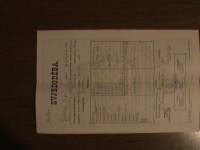 STARA SVJEDODŽBA 1919. - KARLOVAC