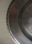 Stara ovalna tacna - Veliki posrebrni poslužavnik 39,5 cm x 29,5 cm