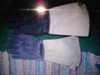 stare milicijske motorističke kožne rukavice --zamjene