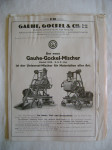 Stare reklame građevinskih strojeva - Gauhe, Gockel & Cie - iz 1920-ih