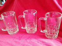 Stare Staklene Čaše 3 kom