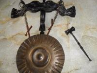 stari gong sa čekičem-kovački ručni rad--kovano željezo+ bronca