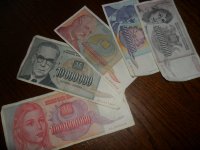 stari novac bivše jugoslavije.velika inflacija 1993god-zamjene