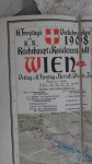 Stari plan grada Beča - (Wien) iz 1908.god.