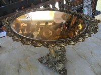 staro mesingano stolno ogledalo-zamjene za starine