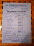 SVEDOČANSTVO  GIMNAZIJA U SREMSKIM KARLOVCIMA 1948