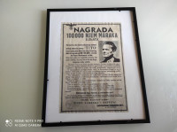 TITO potjernica, živ ili mrtav,nagrada 100 000 maraka