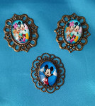 Tri komada broš privjesk magnet