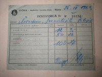 UČKA-destilerija i tvornica likera, stari račun