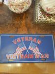 "Veteran Vietnam War" stara metalna tablica