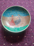 Vintage emajlirana ukrasna zdjela - rode