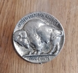 Vintage metalna kaubojska okovratna kopča