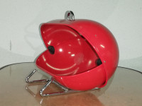 Vintage metalna posuda kruh, crvena, Wesco