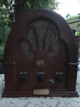 Vintage radio,20cm,ispravan,na adapter ili baterije