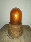 Vintage rotacijski svjetlo, narančasto, visina 23,0 cm
