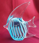 Vintage staklena figura ribe ili uteg za papir iz Leonarda